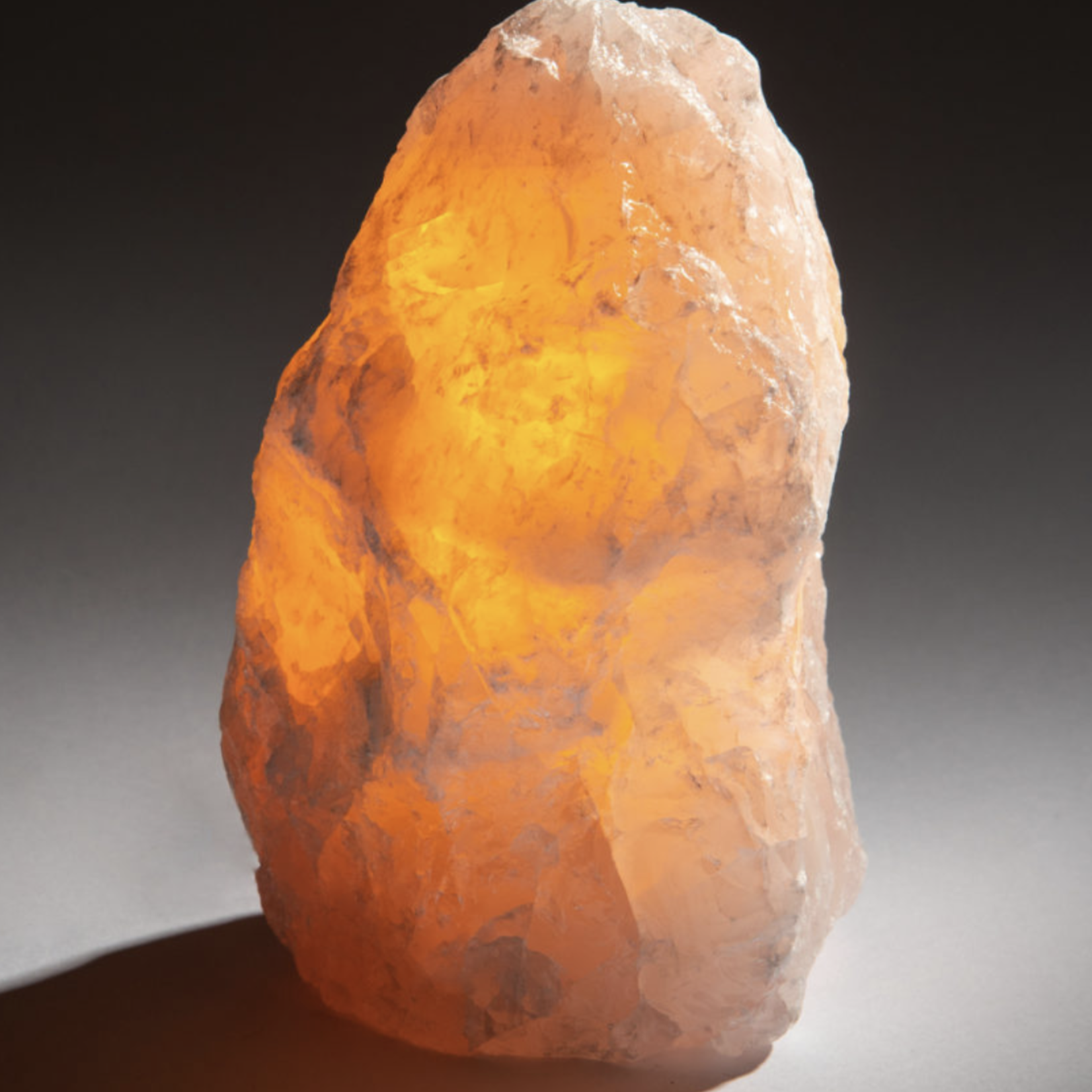 GEOCENTRAL Rose Quartz Lamp