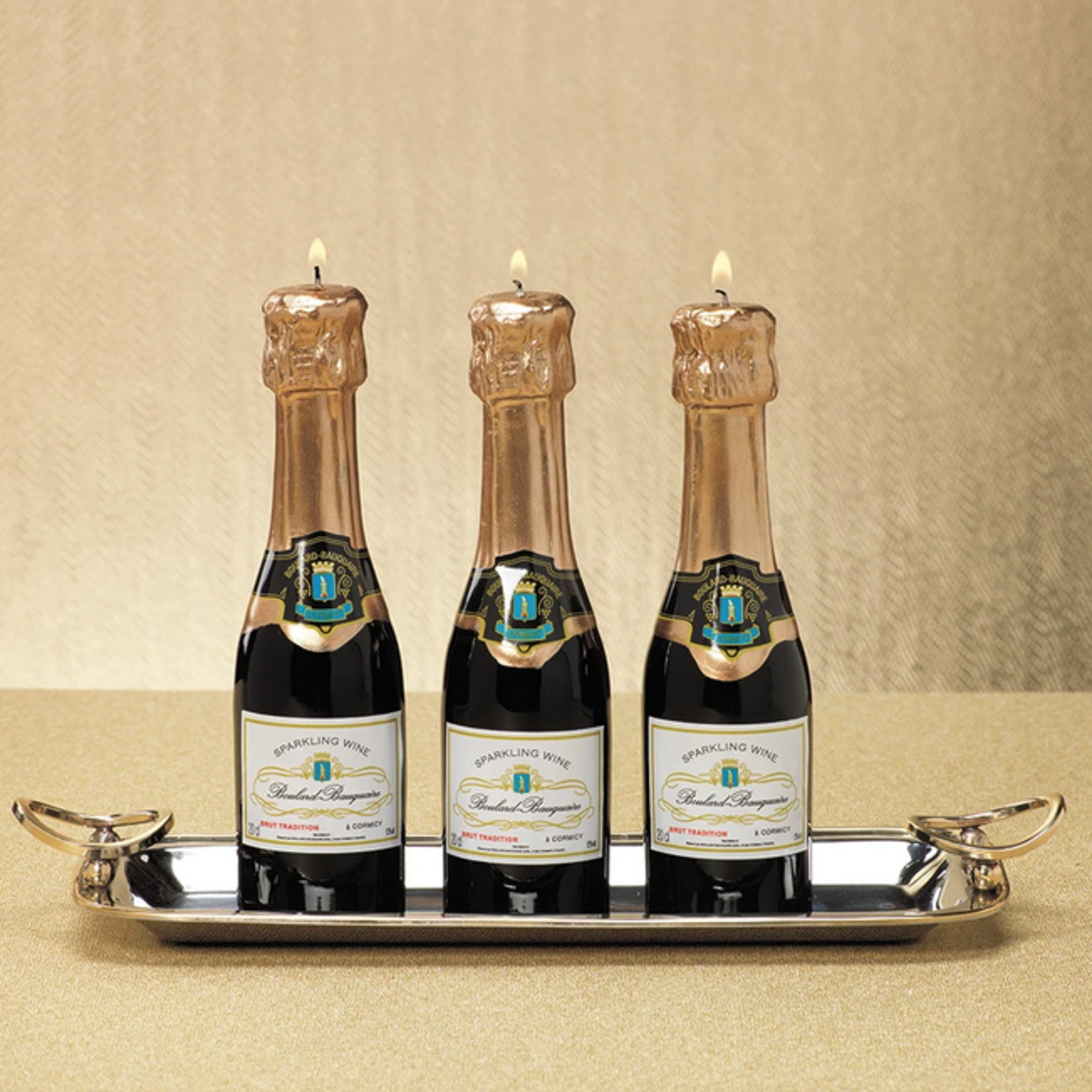 ZODAX Mini Champagne Bottle Candle