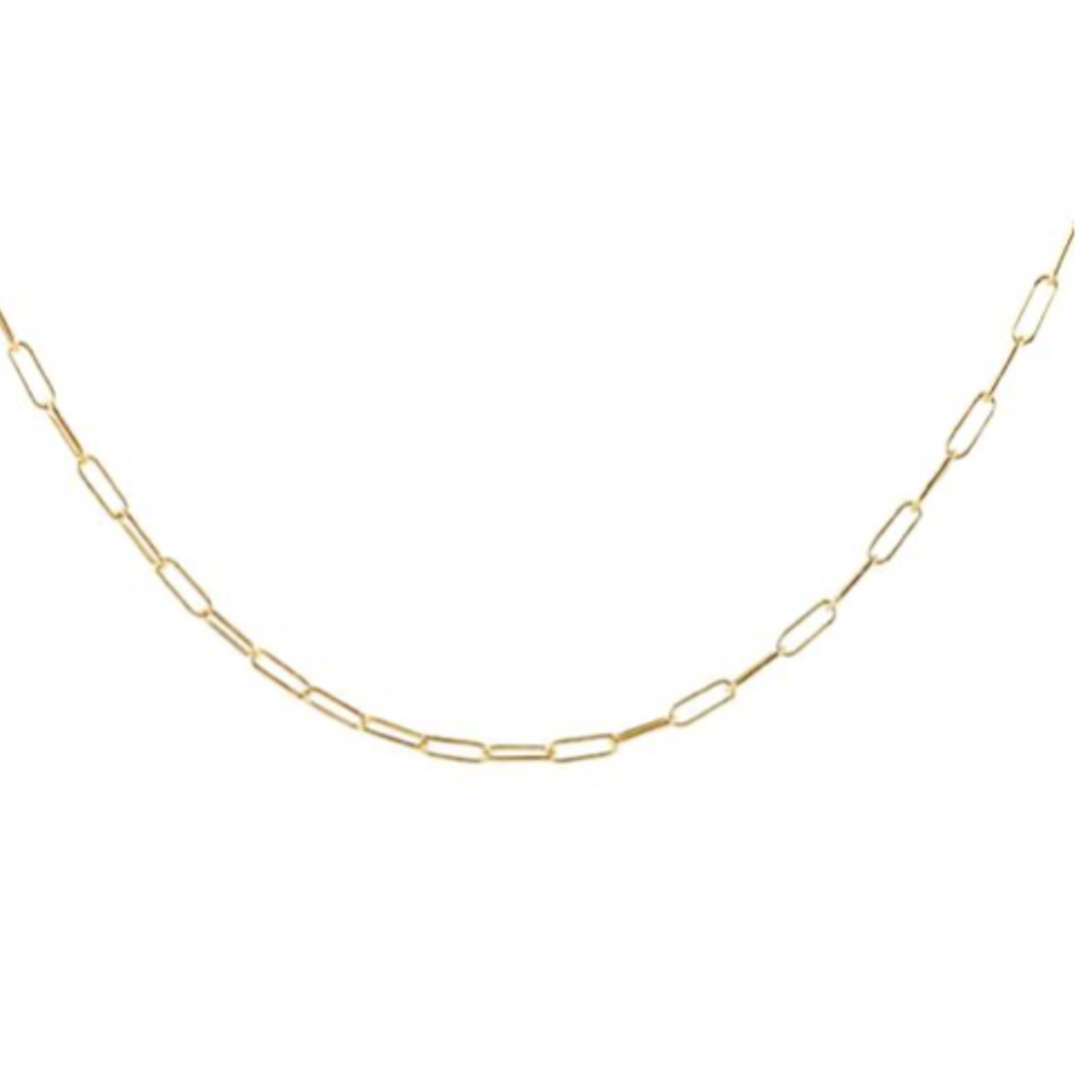 KRIS NATIONS Thin Drawn Cable Chain Necklace-18K Gold Vermeil