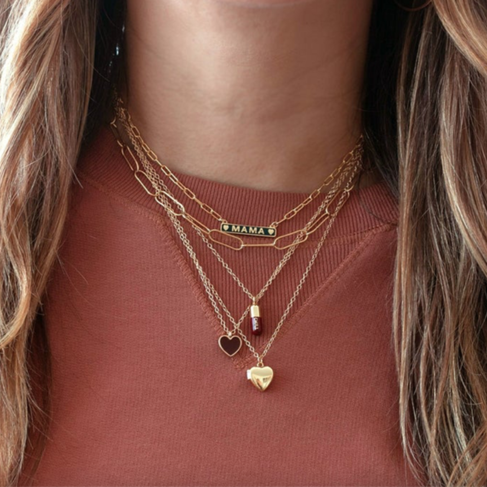 Heart Locket Necklace- 18k Gold Vermeil 