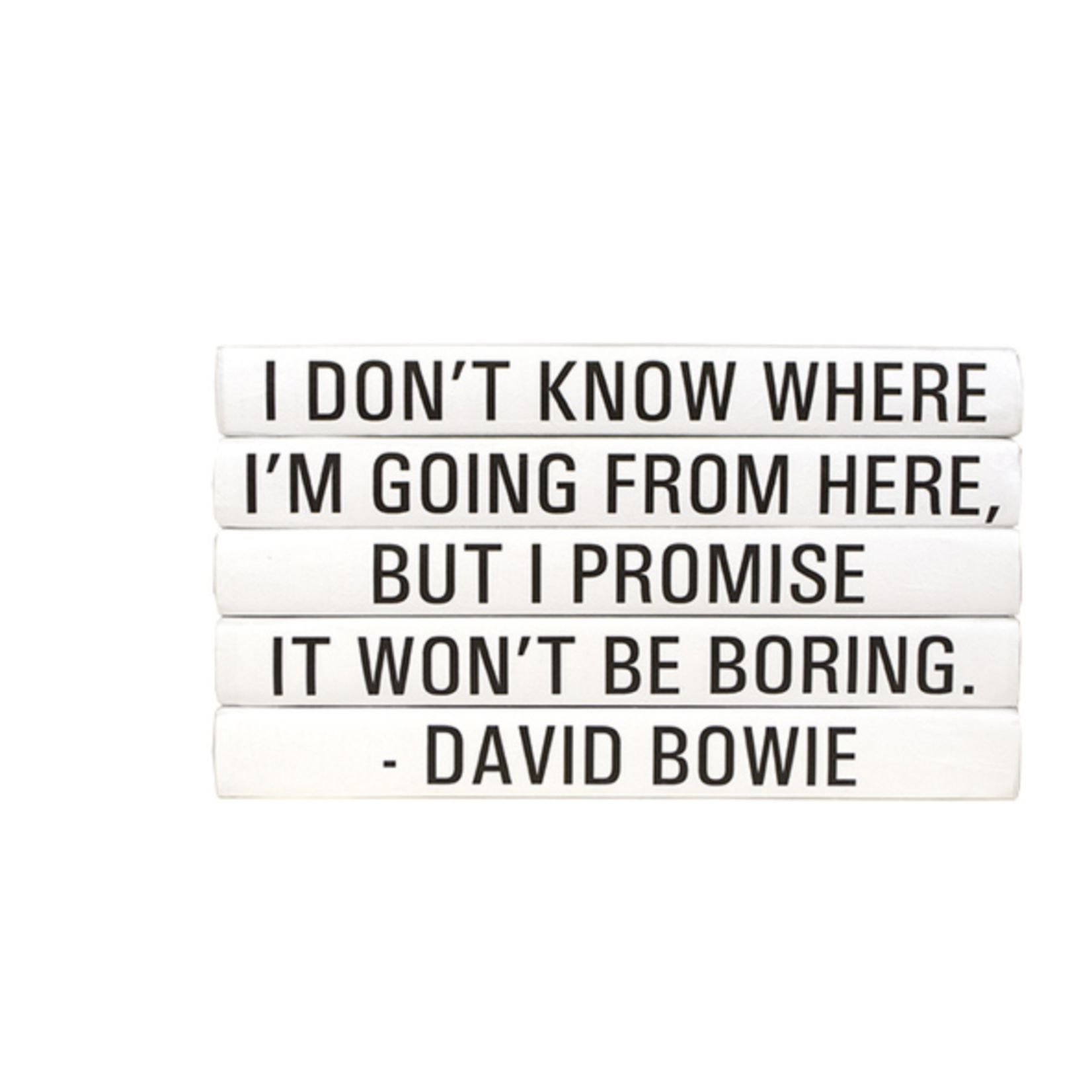 E. LAWRENCE Bowie I Dont Know Where I'm Going Quote Books