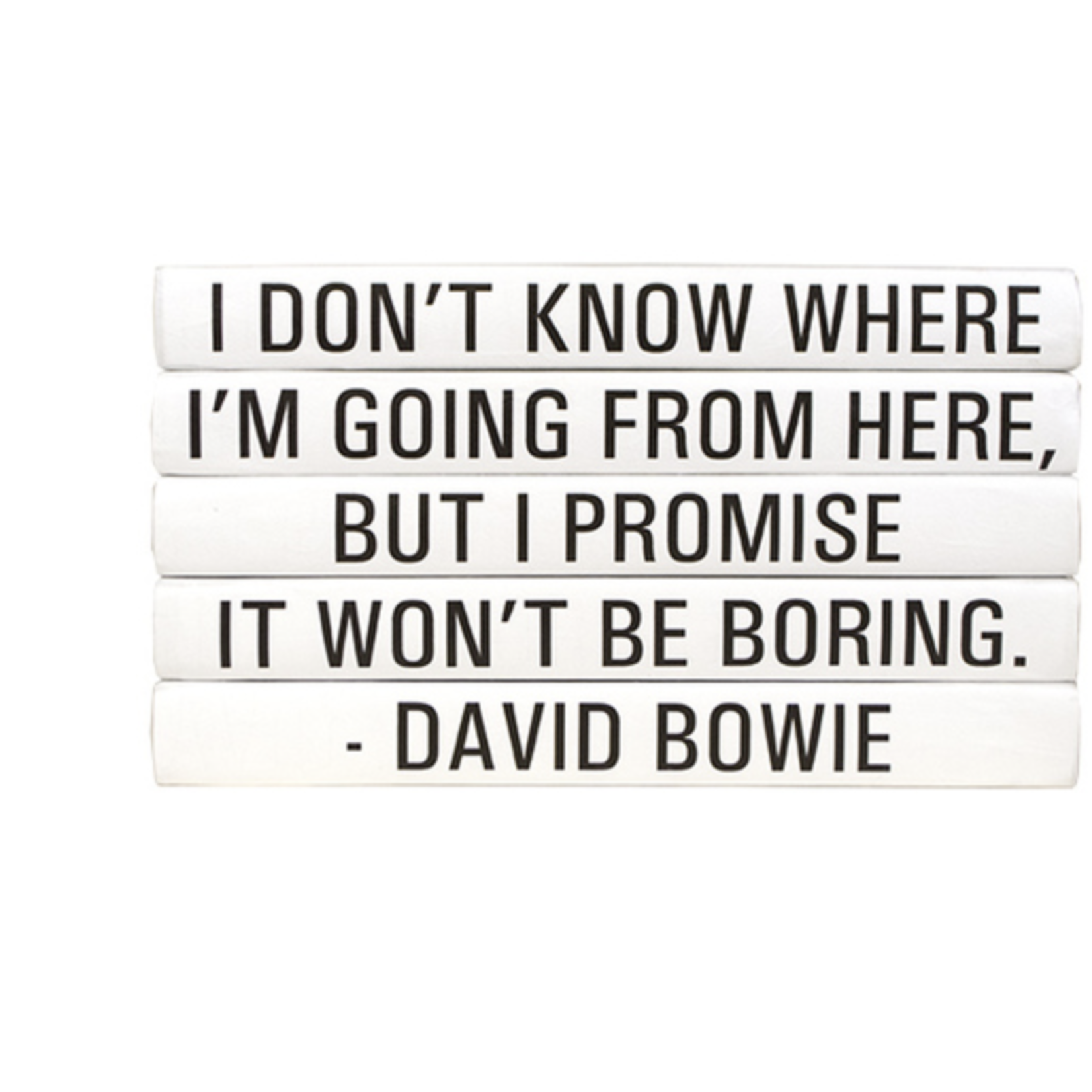 E. LAWRENCE Bowie I Dont Know Where I'm Going Quote Books