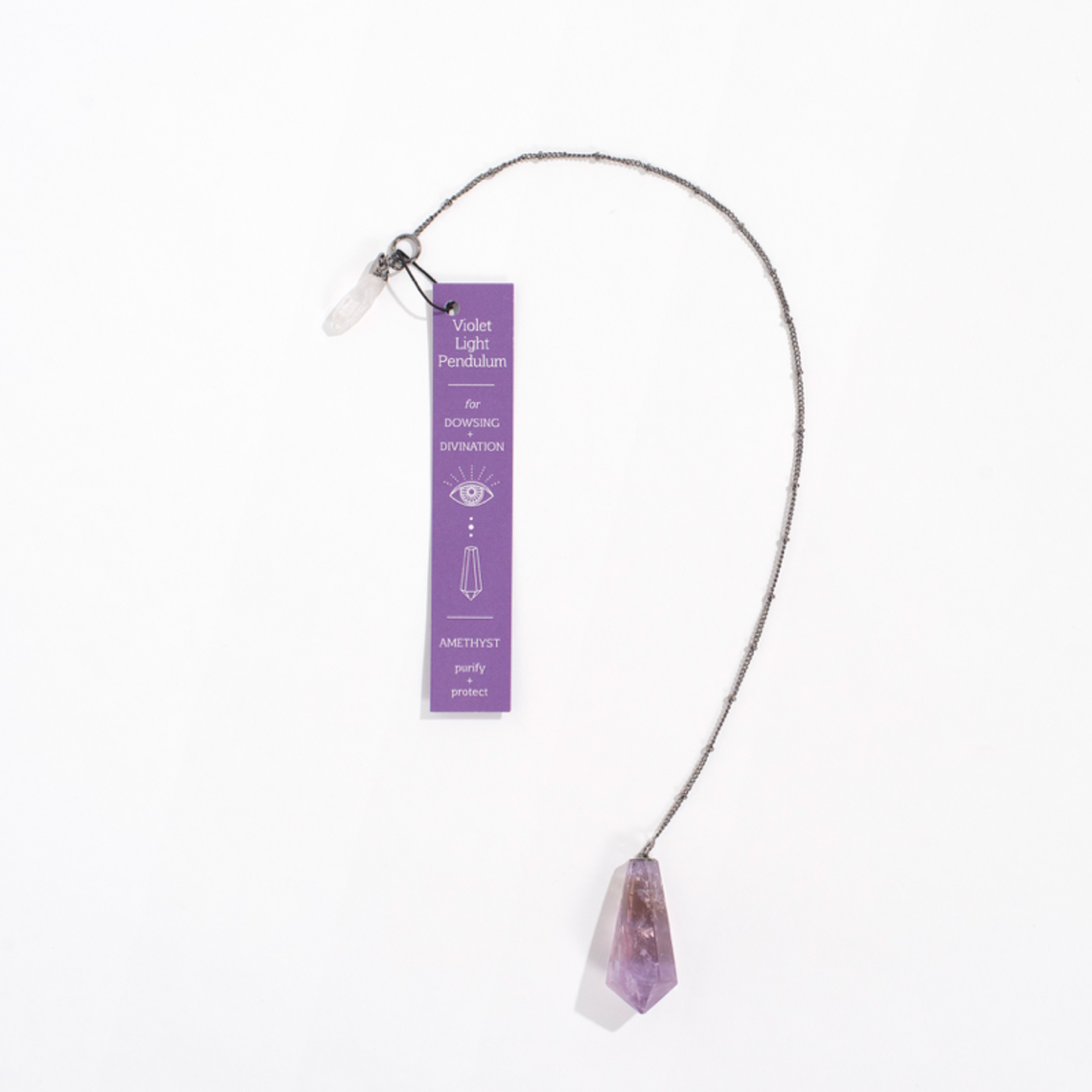 GEOCENTRAL Violet Light Pendulum- Amethyst-Purify + Protect