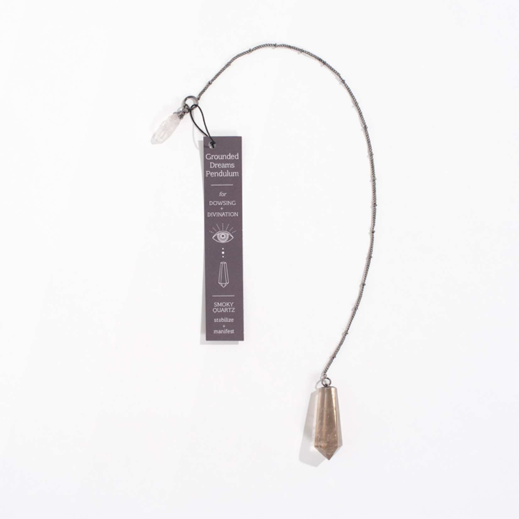 GEOCENTRAL Grounded Dreams Pendulum- Smoky Quartz- Stabilize + Manifest