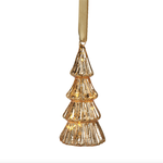 ZODAX Gold Antique LED Tree Ornament 8"