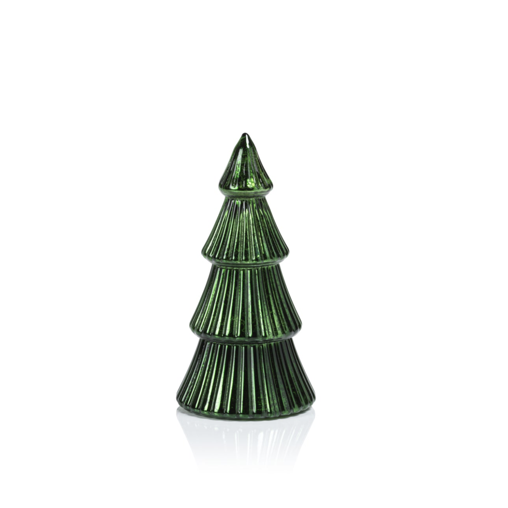 ZODAX Small LED Ribbed Anitique Tree-Green