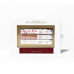 TEASPRESSA Hot Cocoa Holiday Latte Kit- Peppermint Marshmellow, White Choc., & Classic Cocoa Luxe Sugar Cubes