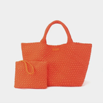 Parker & Hyde Neon Orange Oversized Woven Tote