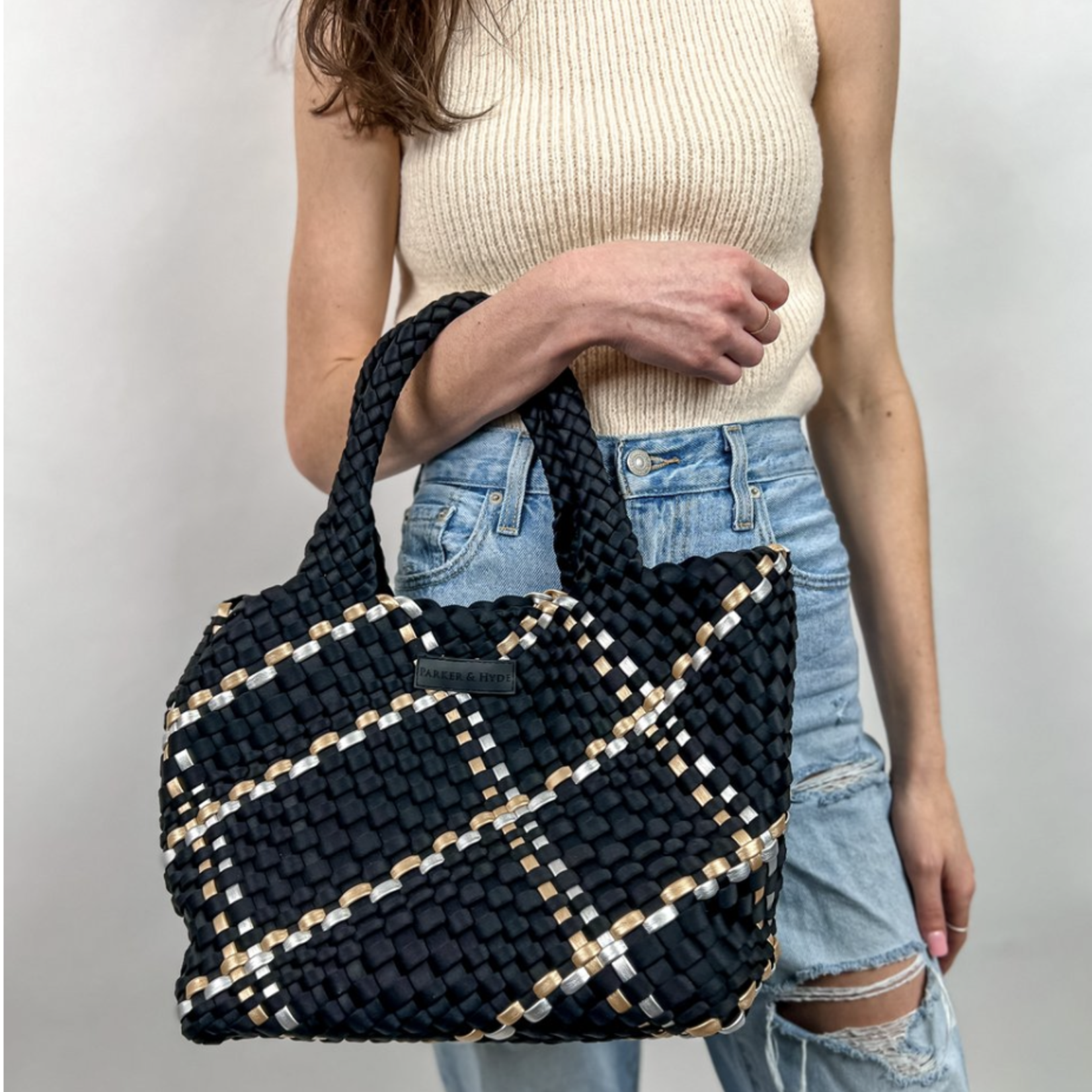 Jean Mini Woven Bag