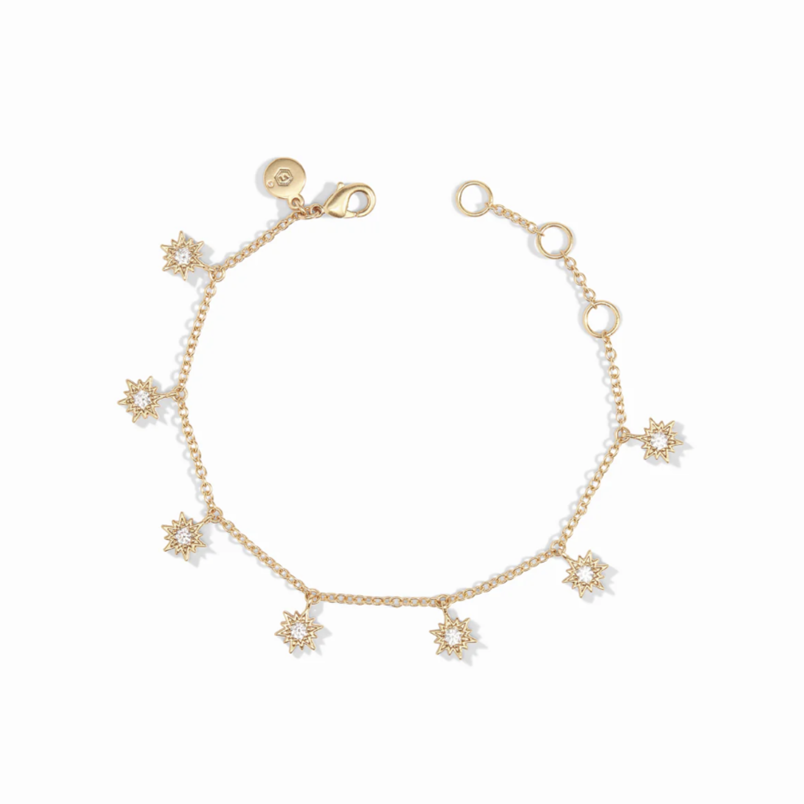 JULIE VOS Celeste Charm Delecate Gold Bracelet