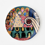 180 Degrees Gustav Klimt Plate- 11"