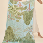 Powder Design Secret Paradise 100% Polyester Print Scarf- Aqua