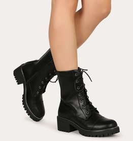 HOTOVELI Lace up combat military boot