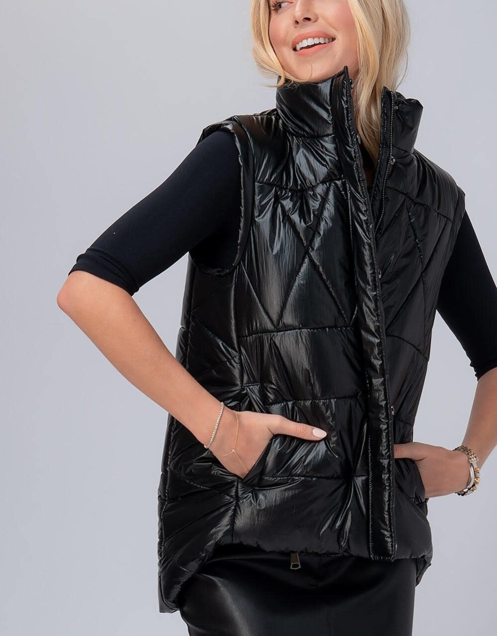 nylon puffer vest