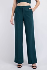 HOTOVELI High waisted twill suit trousers