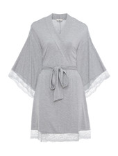 Eberjey Colette Kimono Robe w/ Lace