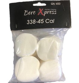 Bore Xpress Bore Xpress Round Patch 338/45. 400 Pk