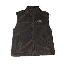 Natural Gear Natural Gear Solid Black Fleece Vest