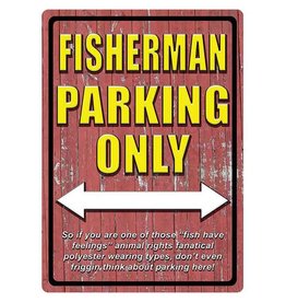 Rivers Edge Rivers Edge Tin Sign - Fisherman Parking