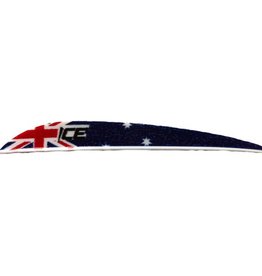 Bohning Archery Bohning Ice Vane 3” Australia Flag 100 Pack