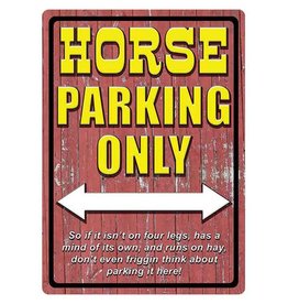 Rivers Edge Rivers Edge Tin Sign - Horse Parking