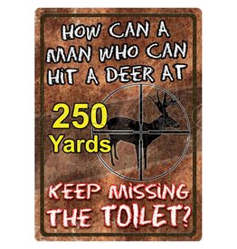 Rivers Edge Rivers Edge Tin Sign - How Can A Man