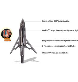 Rage Rage 2 Blade 125gr. Broadhead Expandable 3 Pack.