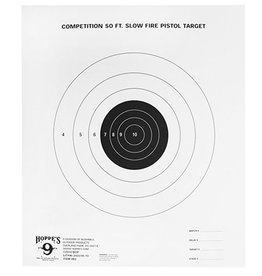 Hoppes Hoppes 9 Competition 50ft Slow Fire Pistol Target 20Pk