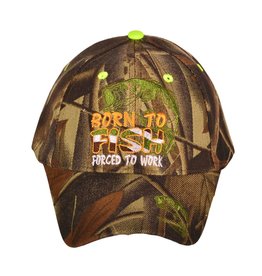 The Knife Kompany Born To Fish Forced To Work Cap Camo