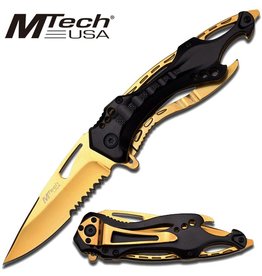 Piper Imports MTech Black/Gold Folding Knife 114mm