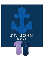 St. John Beach Bum Grover Anchor Onesie