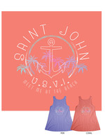 St. John Beach Bum Women’s Cover-Up - Kaper Anchor/Palms
