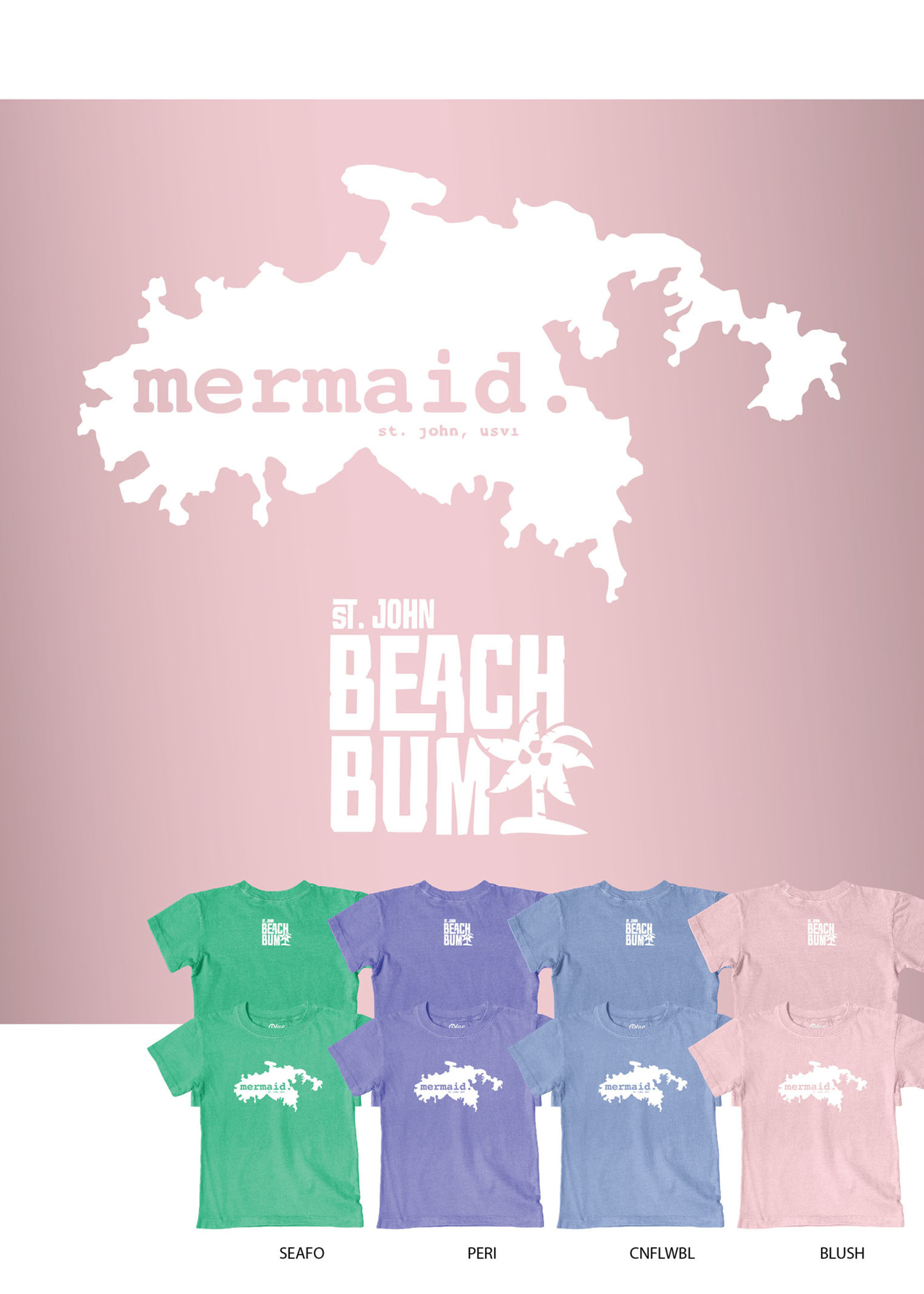 St. John Beach Bum Bum Mermaid - Toddler T-Shirt