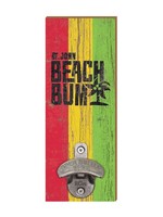 St. John Beach Bum Beach Bum Hanging Bottle Opener - Rasta