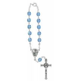McVan Blue Our Lady of Lourdes Auto Rosary