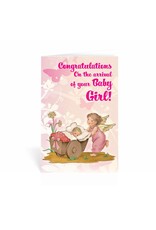 WJ Hirten Congratulations On The Arrival Of Your Baby Girl Greeting Card