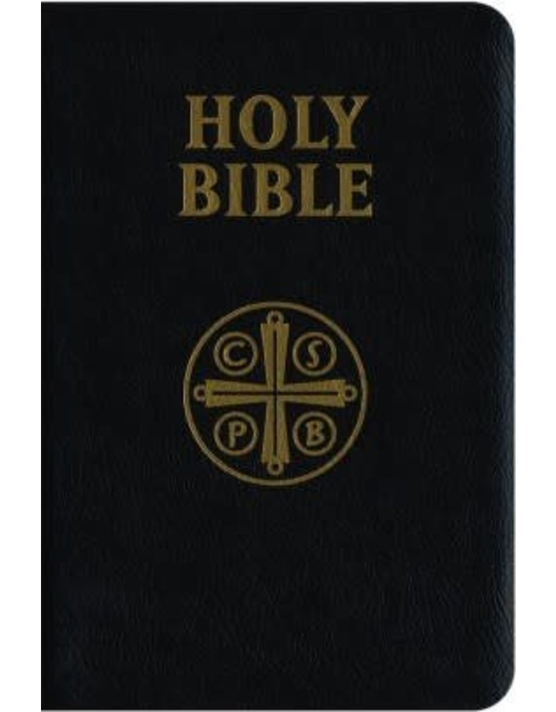 Saint Benedict Press Douay-Rheims Bible (Black Genuine Leather) St. Benedict Cross