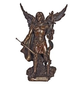 Goldscheider of Vienna Archangel Gabriel Statue in Cold Cast Bronze 9 Inches