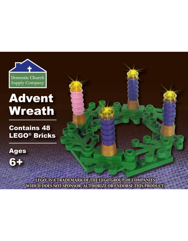 Domestic Church Supply Company LEGO Advent Wreath (Custom Building Brick Set)