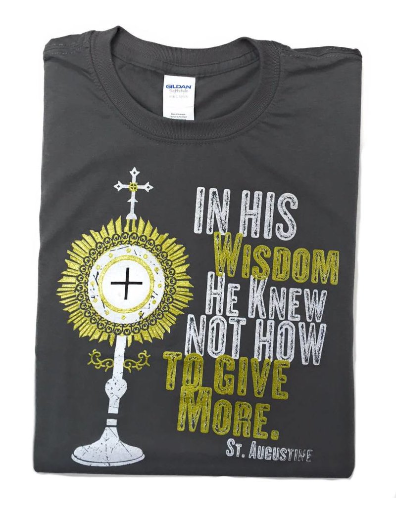 Catholic T-Shirt Club In His Wisdom Saint Augustine Quote T-shirt
