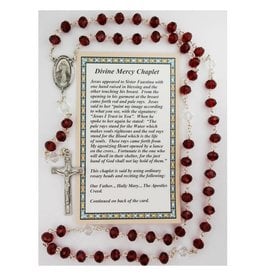 McVan Divine Mercy Chaplet Beads with Card