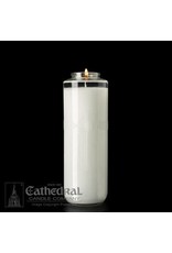 Cathedral Candle Co. 8 Day SacraLite Glass Sanctuary Light (Not Beeswax, Bottle Style, Single Candle)