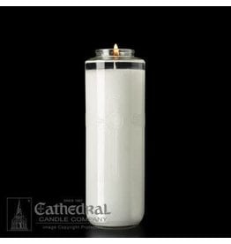 Cathedral Candle Co. 8 Day SacraLite Glass Sanctuary Light (Not Beeswax, Bottle Style, Single Candle)