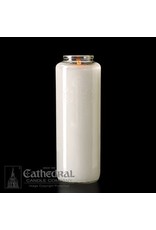 Cathedral Candle Co. 6 Day Clear Glass Bottle Style - Box of 12