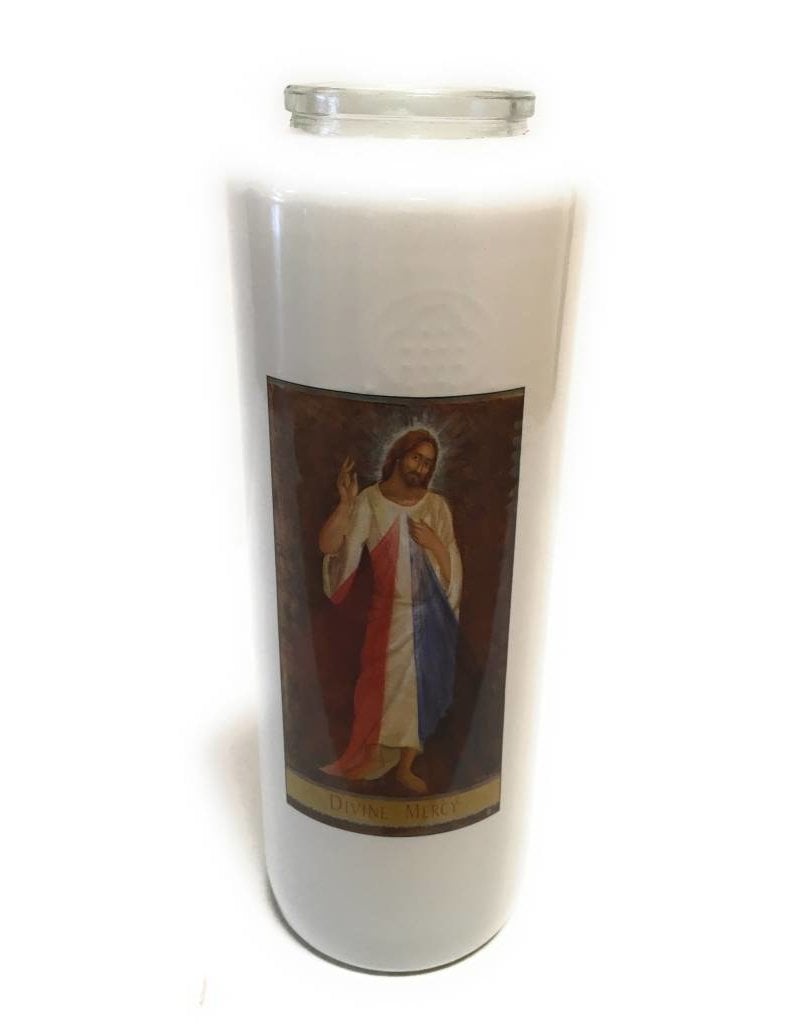 Cathedral Candle Co. 6 Day Sacred Images Candle (Bottle Style)