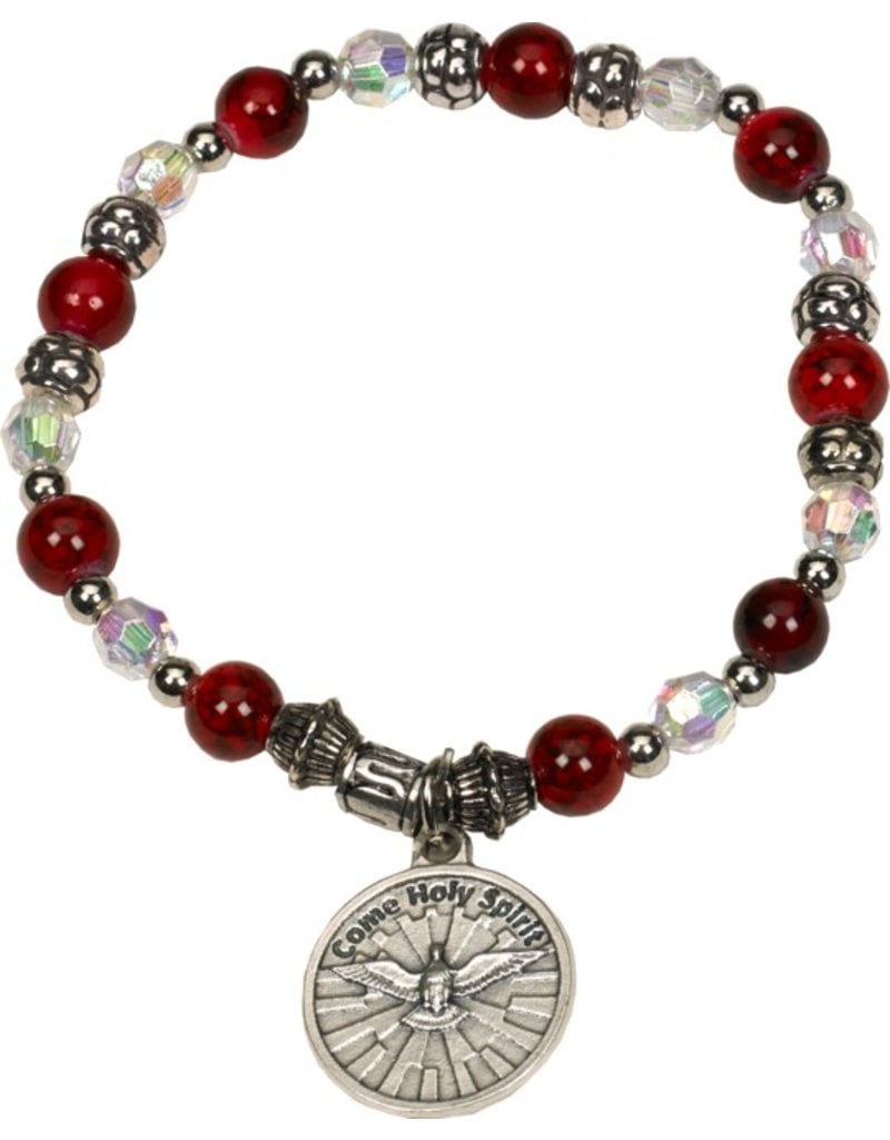 Lumen Mundi Red Holy Spirit Stretch Bracelet