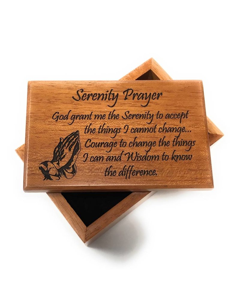 HJ Sherman Serenity Prayer Keepsake Box