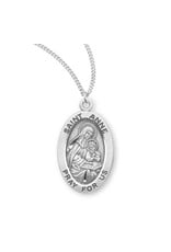 HMH Religious Sterling Silver St. Anne Medal