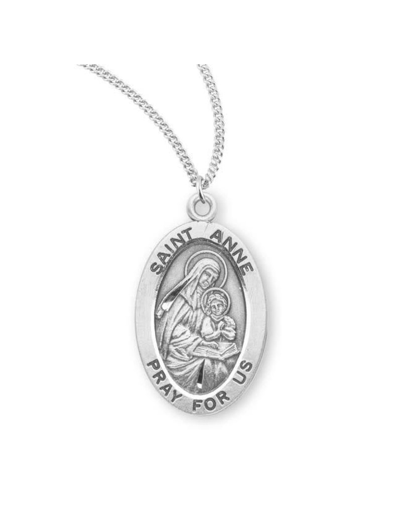 HMH Religious Sterling Silver St. Anne Medal