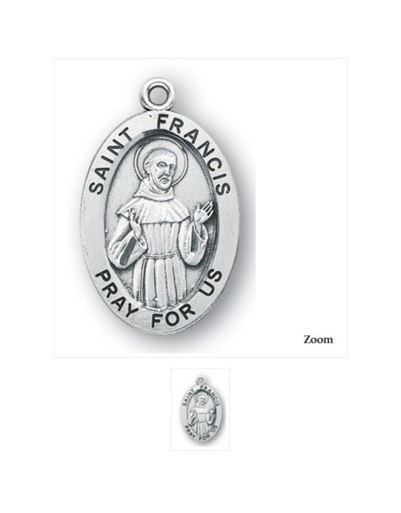 HMH Religious Sterling Silver St. Francis Medal